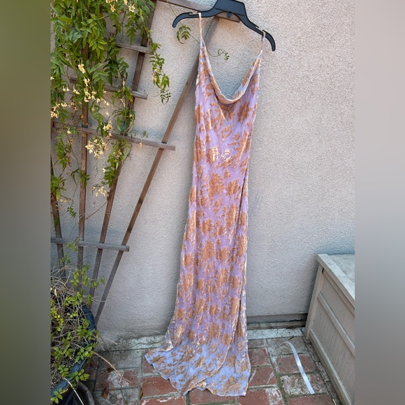 Rat & Boa ‘Athena’ Silk Floral Maxi Dress Purple - Picture 10 of 15
